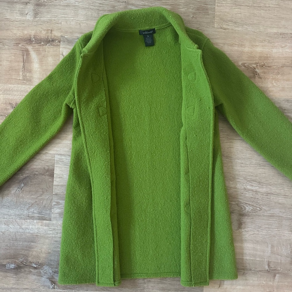 Green Willismith Toggle 100% Wool Coat - image 4